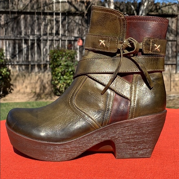 Jafa 610 Boots Olive & Brown Size 37 - Picture 3 of 8